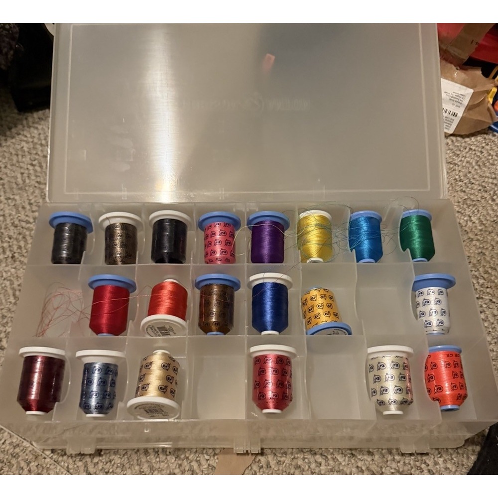 Robison-Anton Rayon Embroidery Thread‎ Lot – 1100 Yds – Mixed Colors –